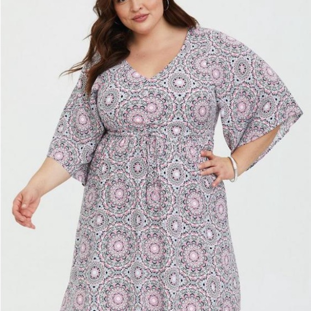 TORRID MINI CHALLIS SKATER DRESS SZ 3X